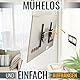 RICOO TV Wandhalterung für 32-65 Zoll Fernseher Neigbare Halterung Fernsehhalterung für Wand R09 Universal Ultra Slim Wandhalter Smart Flach Curved Fernseh-Halter bis 95 Kg & VESA 400 x 400 mm