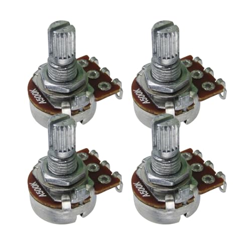FLEOR 4pcs Small Size A500K Guitar Pots