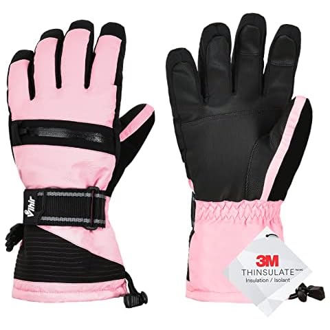Vihir Winter Gloves Ski Gloves Men & Women Thermal Gloves Waterproof Touchscreen 3M Thinsulate Warm Cycling Gloves Ice Fishing Skiing Cycling Snowboard Windproof Ski Gloves Cover
