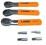 Lang Tools 5220 7-Piece Fine Tooth Bit Wrench Set , Black