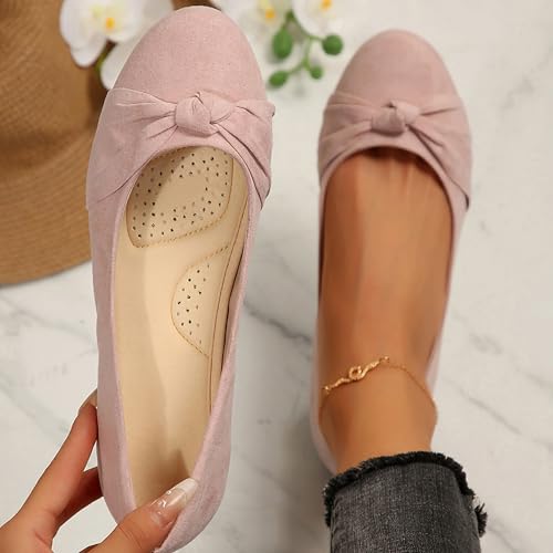 Women's Ballet Flats Shoes, Dress Shoes for Women Round Toe Comfort Light Weight Slip-On Shoes3