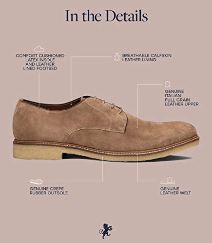 Dunross & Sons Premium Lace-Up Dress Shoes with a Breathable Naturally Leather Lining and Durable Non-Slip Rubber Sole3
