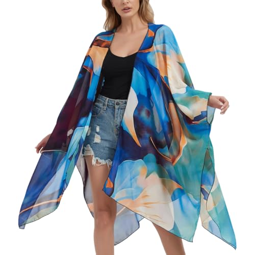 Maillot de bain long en mousseline de soie à pois CuteSwan pour femme