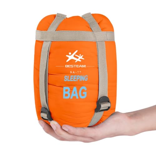 ETGLCOZY Ultra-Light Warm Weather Sleeping Bag for Kids Teens Adults Camping Backpacking Hiking - Waterproof & Compact - Spring Summer Fall - Outdoor Indoor Use
