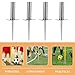 Milisten 4pcs Spring Floor Nails Soccer Ball Soccer Training Accessory Spring-Loaded Spike Training Ground Nail Corner Flag Spike Spring-Loaded Flag Spike Iron Flagpole Football Training