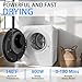 Stopsad 1.6 Cu.Ft Portable Clothes Dryer, 800W Fast Drying Front Load Laundry Dryer with 5 Mode, Mini Electric Clothing Dryer with Stainless Steel Tub, Compact Machine for Apartment, Home, Dorm