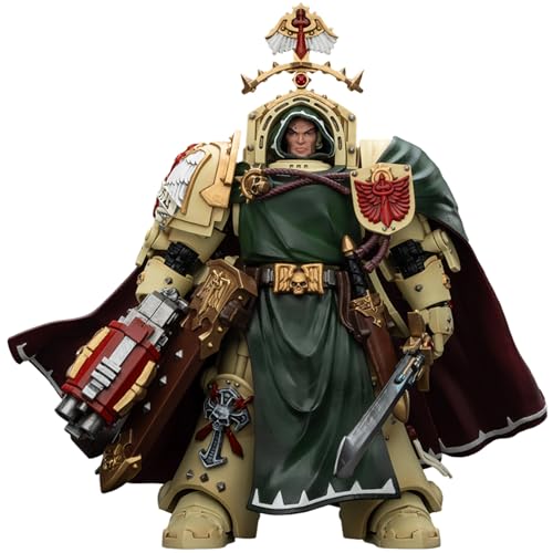JOYTOY Warhammer 40k Dark Angels Belial, Grand Maître de l'aile de la Mort avec l'épée du silence et Storm Bolter 1/18 Figurine à collectionner et à...