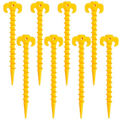 8 Stück Zeltheringe Sandheringe Tent Pegs Zelthaken Zeltnägel Camping Heringe Zelt Heringe für Camping Outdoor Strand und Wandern