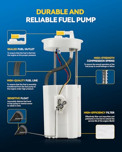 Image of PHILTOP Electric Fuel Pump Assembly FG0958 E8792M for Pilot, MDX, ZDX | for 2009-2011 2014-2015 Honda Pilot, 2007-2013 Acura MDX, 2010-2013 Acura ZDX