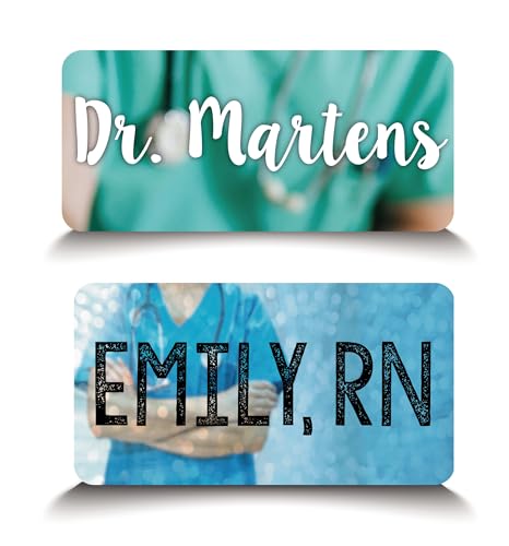 Imán personalizado para enfermera y doctor tamaño grande miniatura 1