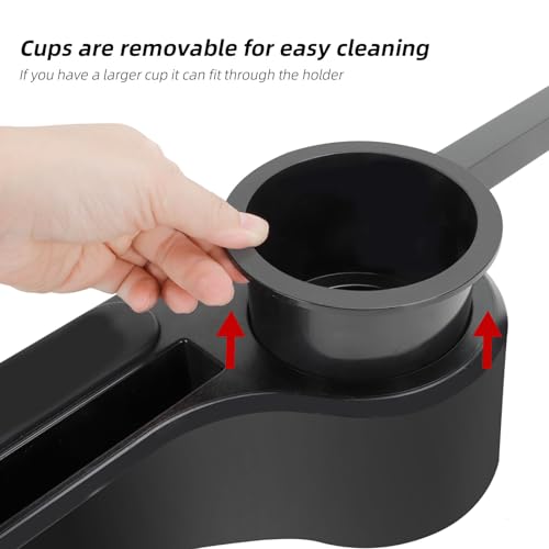 Roykaw Golf Cart Armrest with Cup Holder/Rear Seat Arm Rests Fit for EZGO/Club Car/Yamaha & Most Golf Cart, Upgrade 3rd Gen - with Phone Holder, No Drilling Required, Fit 1.0"/1-1/4" Square Tube Frame - Thumbnail 6