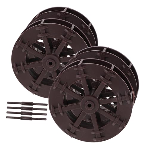 Sosoport 4個水車輪玩具 デスク用 卓上装飾 フィッシュタンク ガーデン 噴水用 小型水車 子供向け科学実験と飾り用