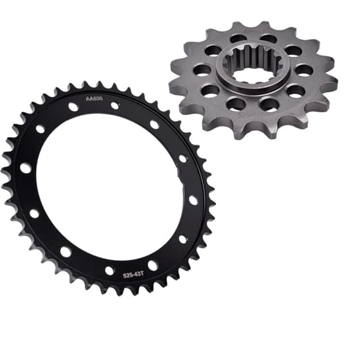 Pignons 525 16T 43T VFR750 F Interceptor moto kit pignon couronne 1990-1998