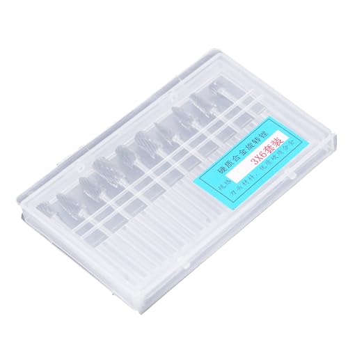 Set de fresas de carburo de acero tungsteno para trabajo en madera miniatura 3