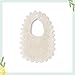 GZMM Baby Bib For Girls,Soft Lace Baby Drool Bib 0-12 months 2 Pack