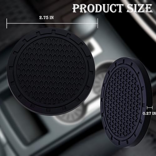 Portavasos para carro de silicona negro 2 pcs miniatura 2