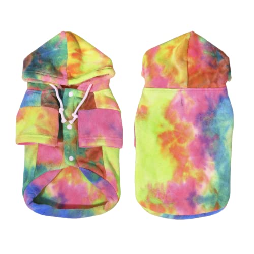 Mklhgty Tie Dye Dog Clothes Hoodie, Pet Winter Coat, Puppy Sweatshirts For Small Dogs Boy Girl #TOP4