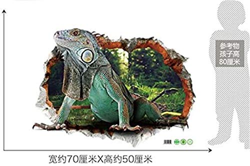 Tifalex Diy 3D Lizard Wall Sticker Removable Mural Art Reptile Wall Decal #TOP5