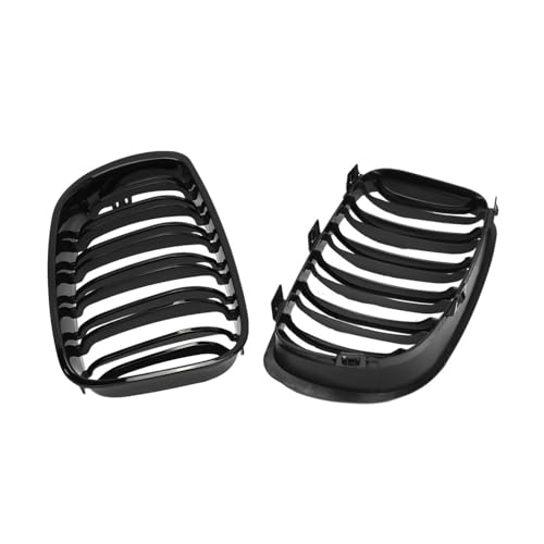 Rejilla de parachoques delantero negro brillante para Serie 1 E81 E82 E87 E88 de doble listón 5