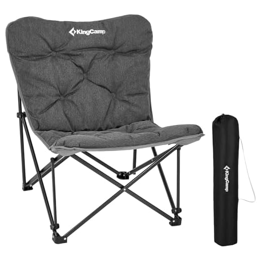 KingCamp Butterfly Chair, Oversized Thick Padded Comfy Camping Chairs Portable Folding Chair 400lbs Heavy Duty Seat with High Backrest & Carry Bag for Outdoor Indoor Patio Lawn Home Living Bed Room