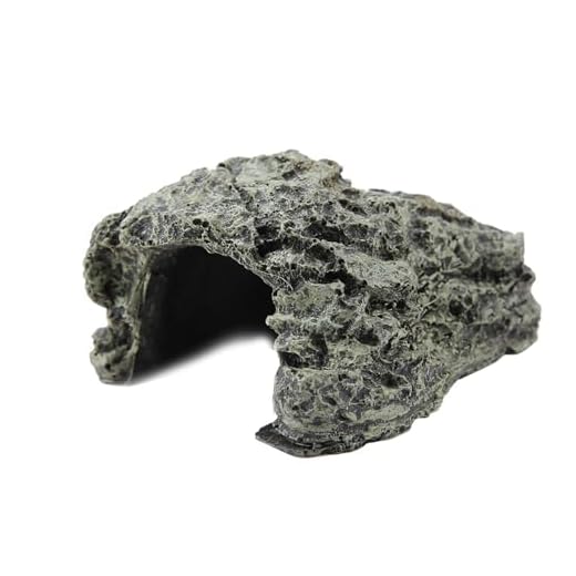 Garosa Casa Tortuga Tierra Cuevas para Tortugas de Agua Cueva de Piedra Refugio Tortugas Cueva de Piedra Caja de Tortuga Oculta de Refugio para Reptil Tortuga Adorno terrario Tortugas de Tierra