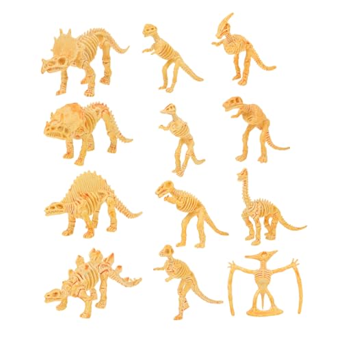 CVUTOVO 12個 恐竜模型 点 製 リアル恐竜骨格モデル 向け知育 耐衝撃で変形しにくい インテリア装飾