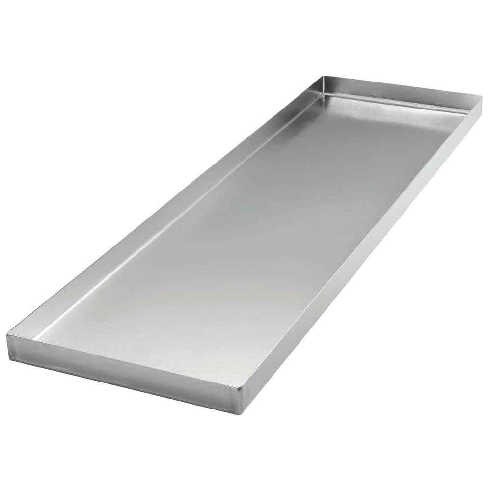 ® Stainless Steel Display Tray - 26 3/4" L x 8" W x 1" H by HUBERT – 26.8" x 8" x 1", Stainless Steel, Silver, Model 55882