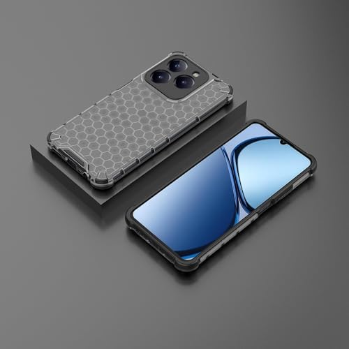 Image of Glasgow Back Case Cover Compatible with [ Realme C63 / Narzo N63 ] (Stylish Design) - Black