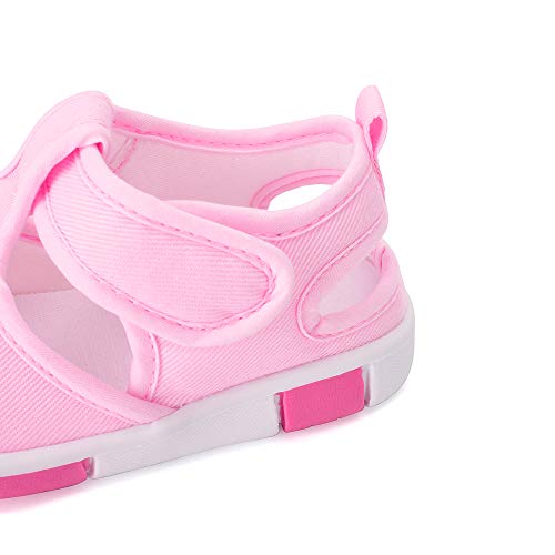 Baby Shoes Boys Girls First Walkers Sandals Cute Animals Toddler Sneakers Prewalkers Rubber Sole Pink Rainbow 15-18 Months #TOP5