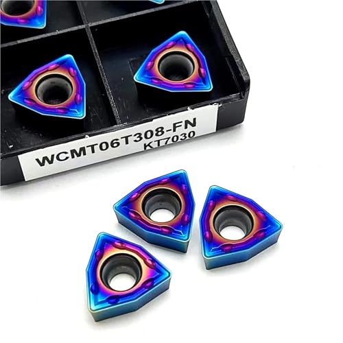 10 piezas WCMT06T308 inserto de carburo para torno CNC miniatura 6