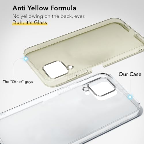 Image of Jkobi Lifetime Anti-Yellow Clear Back Cover Case for Samsung Galaxy M33 5G (Sleek Hard Crystal | Shockproof and Camera Protection)