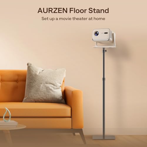 Image of Aurzen Adjustable Projector Stand, 17.3-43.3 in Height, 1 /4-Inch Screw, Compatible D1R Cube /D1R /D1 /D1G /BOOM mini /BOOM air /D1 air /D1R air & Most Projectors
