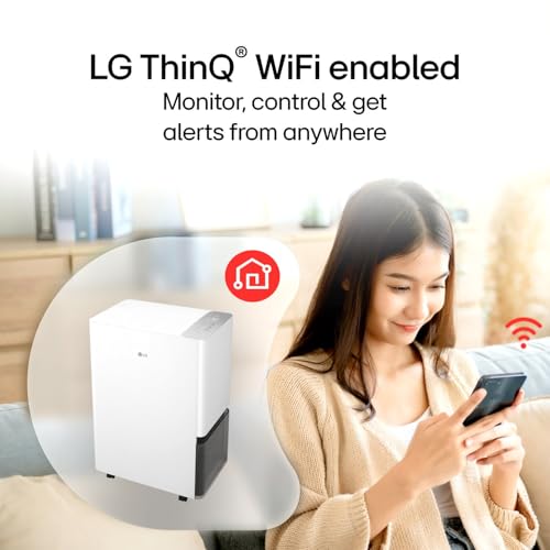 LG PuriCare 50-Pint WiFi Dehumidifier, Wi-Fi, LG ThinQ App - image 9