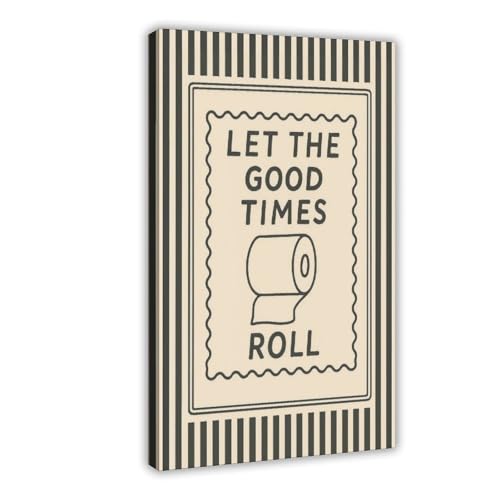 Impression sur toile rigolote motif papier toilette au design moderne chic