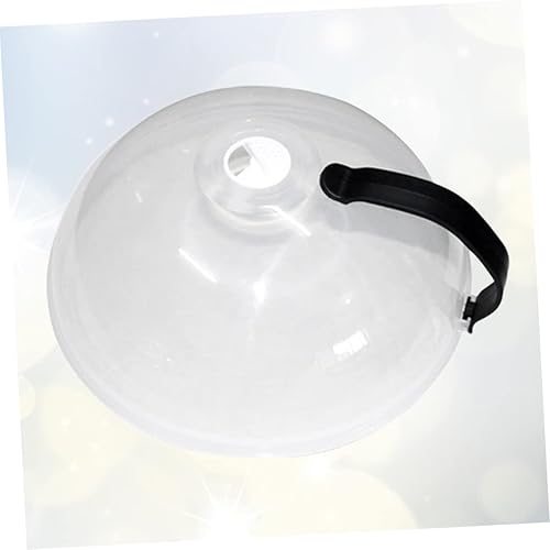 Miniatura 3 de SHERCHPRY Horno portátil Cupcakes Juego de platos de vidrio Protector de placa de microondas Cubierta de microondas de plástico Gurad Cubierta