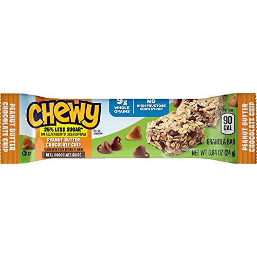 Quaker Chewy Granola Bars Peanut Butter Chocolate Chip, 0.84 Oz, 8 Ct #TOP5