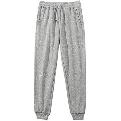 Akkad Kuti Womens Athletic Sweatpants Track Bottoms Cotton Joggers Casual Sports Trousers Drawstring Baggy Pockets, Grey, Medium Cover