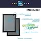 INMO Alu-Klapprahmen DIN A4 mit Aluminium Profil ohne Glas - Klappbarer Bilderrahmen Schwarz - Fotorahmen für Bilder, Poster, Plakate - 23,80 x 32,50 cm Urkundenrahmen