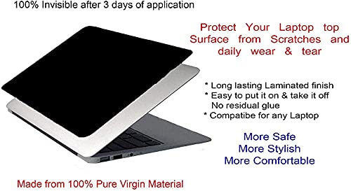 Image of Saco Vinyl Matte Skins Compatible for HP Victus 16.1 inch Gaming Laptop 16-E, 16-D Series /HP OMEN 16.1 inch Gaming 16-B, 16-C Series Sticker (Top Guard) - Black