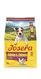 JOSERA Mini Adult Lachs & Huhn (1 x 3 kg) | Premium Trockenfutter für ausgewachsene Hunde Kleiner Rassen | mit Biotin | kleine Kroketten | mit leckerem Soßenpulver auch nass zu verfüttern | 1er Pack