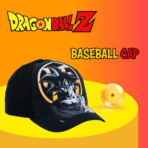 Dragon Ball Z Gorro para Niños, Diseño Goku Gorra de Beisbol, Gorra de Verano Infantil, Regalo para Niños | Negro