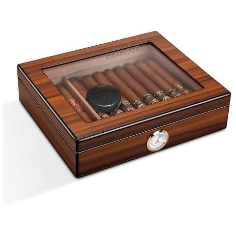 CIGARLOONG Cedar Wood Cigar Humidor Box Cover