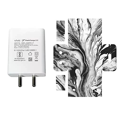 Image of AtOdds - Compatible for Vivo Flash Charger (44W) - Charger /Adapter Skin Wrap (MarbleEffect5)