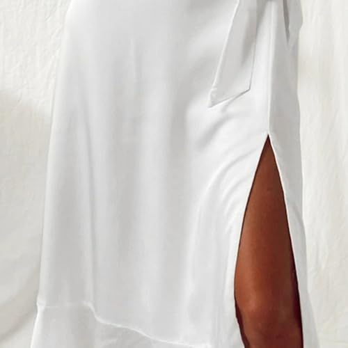 Image of Square Neck Adjustable Strap Midi Dress, Belted A-Line Dress | Lightweight square-neck midi with adjustable straps, belted waist and A-line skirt for work, parties or weekends.