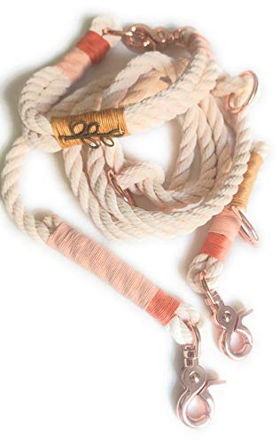 Tau Hundeleinen Halsband Set in Creme Pastell | Set Hello Spring