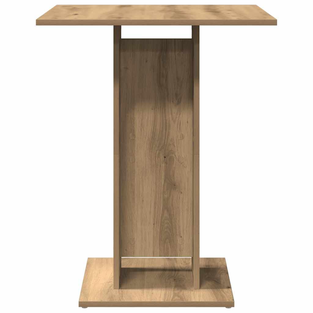Hothingwell Bistrotisch, 60 x 60 cm, aus Holz, robust und stabil, robuste Oberseite für Esszimmer, Küche oder Büro, leicht zu reinigen mit einem feuchten Tuch, Wandbefestigung