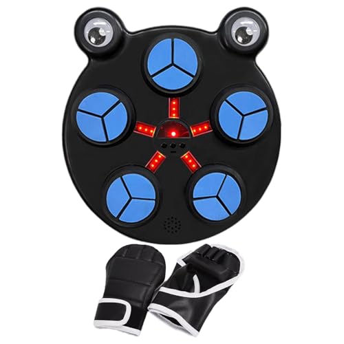 Punch trainer mural lumineux et appareil de fitness connecté avec musique rythmique