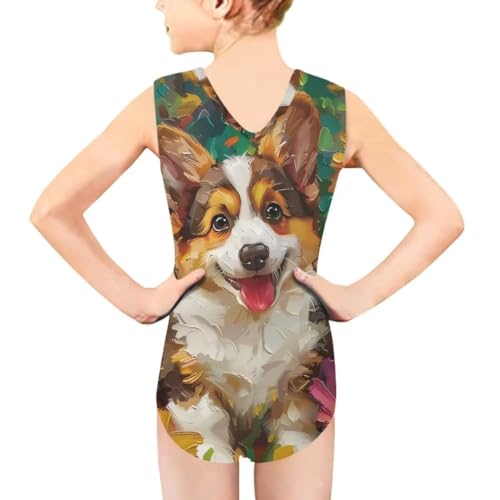 Image of Girls' Swimwear for 3-14 Cartoon Bathing Suit Girl Swimsuit Gym Leotard
