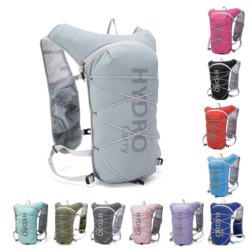 Lightweight Running Vest for Women and Men Hydration Backpack Pack with 1.5L Water Bladder Bag for...