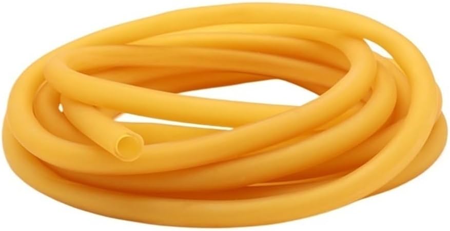 High Resilient Yellow Rubber Tubing - 1-10 Meters Elastic Band for Laboratory Use, Durable and Easy to Clean 1pc(2metersx6mmx9mm)